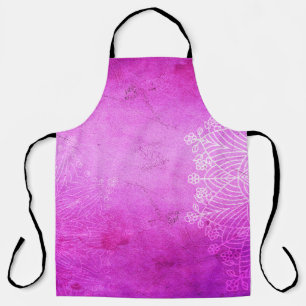 Mandala pink design meditation zen apron