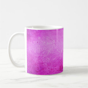 Mandala pink design meditation zen coffee mug
