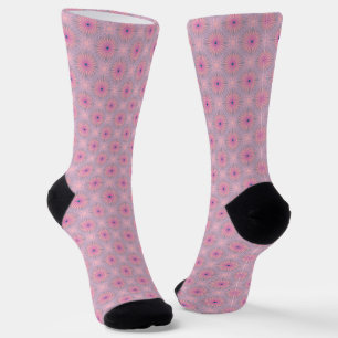 Mandala Pink Pattern Socks