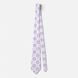 Mandala Pink Purple Blue Androgyne Pride Flag Tie
