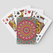 mandala playing cards
