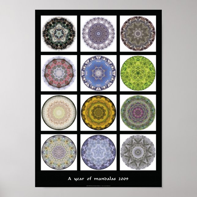 Mandala print - "A year of mandalas 2009" (Front)