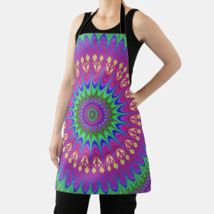Mandala Psychedelic Trippy Retro Hippie Apron