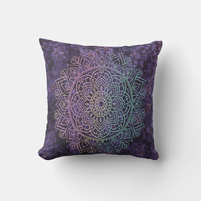 Mandala Purple Cushion (Front)