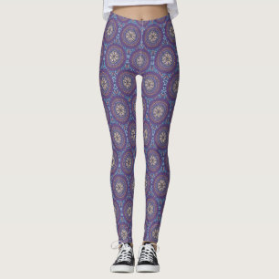 Mandala Purple Leggings