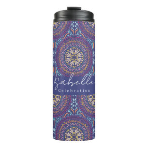 Mandala Purple Thermal Tumbler
