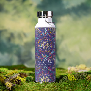Mandala Purple Water Bottle