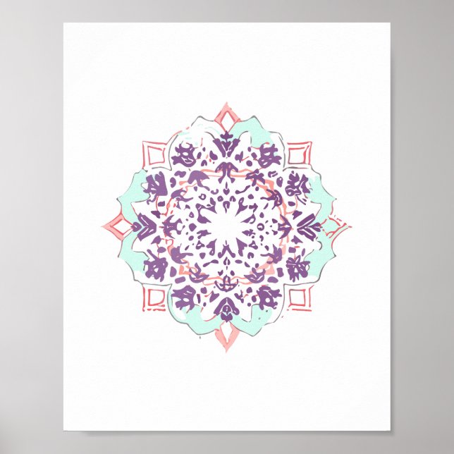 mandala push flash  poster (Front)