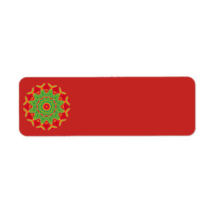 Mandala Return address Label