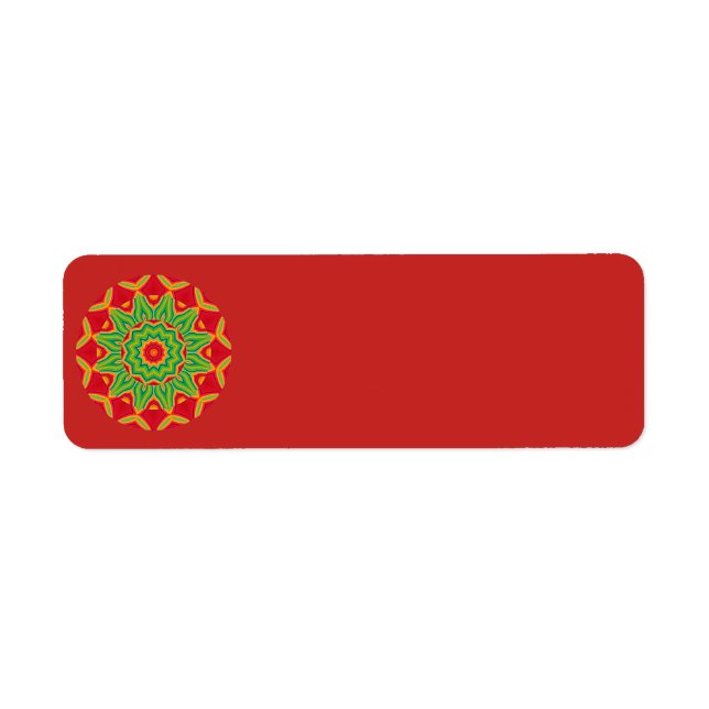 Mandala Return address Label (Front)