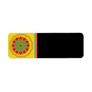 Mandala Return Address Label