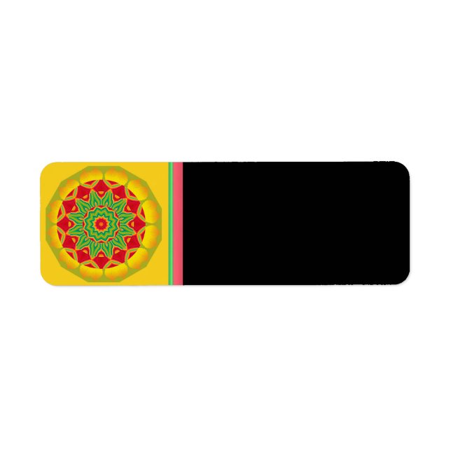 Mandala Return Address Label (Front)