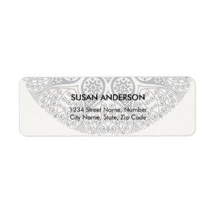 Mandala Return Address Label
