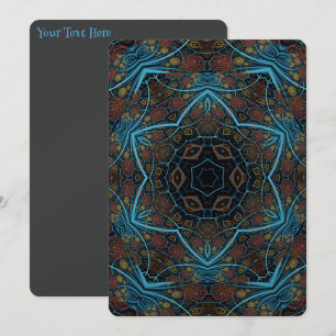 Mandala Rosette Boho Bohemian Style Dandy Pattern Invitation
