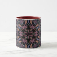 Mandala Rosette Floral Twine Retro Boho Mug