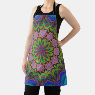 Mandala Rosette Retro Hippie Boho Chic Bohemian Apron