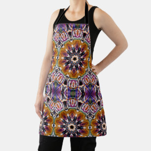 Mandala Rosette Retro Hippie Boho Chic Bohemian Apron