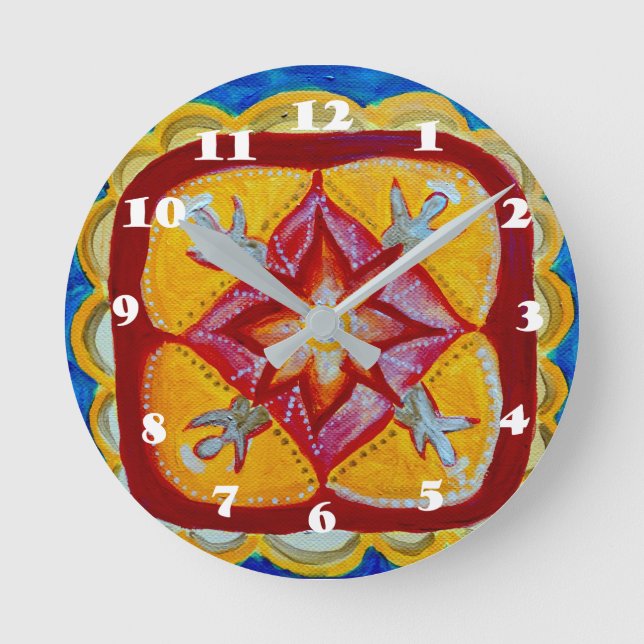 Mandala Round (Medium) Wall Clock (Front)