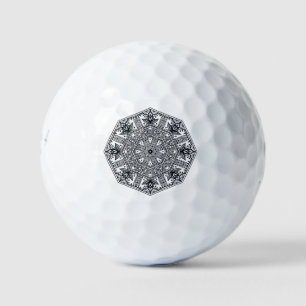 Mandala Round Ornament Golf Balls