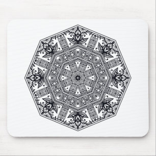 Mandala Round Ornament Mouse Pad