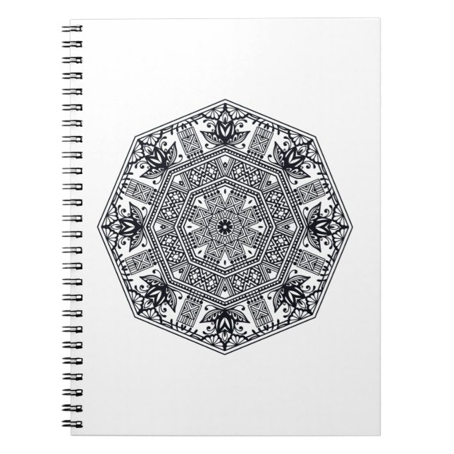 Mandala Round Ornament Notebook (Front)