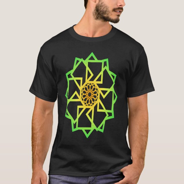 Mandala Sacred Geometry  Spiritual Graphic T-Shirt (Front)