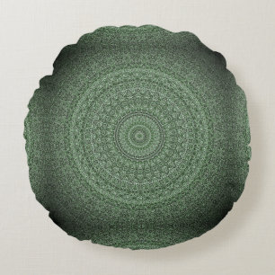 Mandala Sage Green - HAMbWG Round Cushion