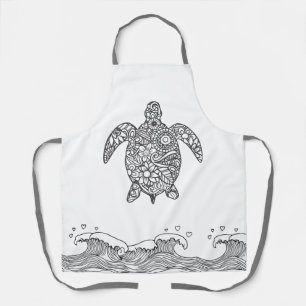 Mandala Sea Turtle Apron