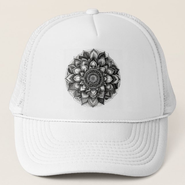 mandala shirt trucker hat (Front)