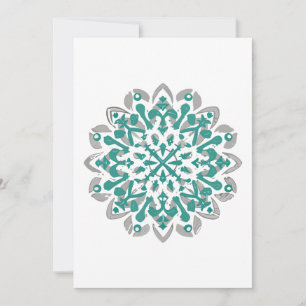 mandala Shudder christmasmandala Flutter christmas Thank You Card