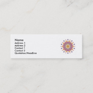 Mandala Skinny Profile Card