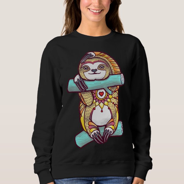 Mandala Sloth 86 Sweatshirt (Front)