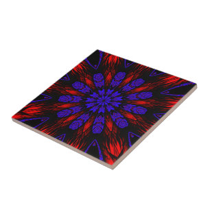 Mandala Southwestern Hippie Boho Chic Bohemian Ceramic Tile