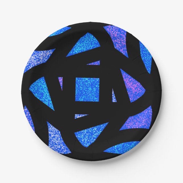 Mandala Sparkles Paper Plate (Front)