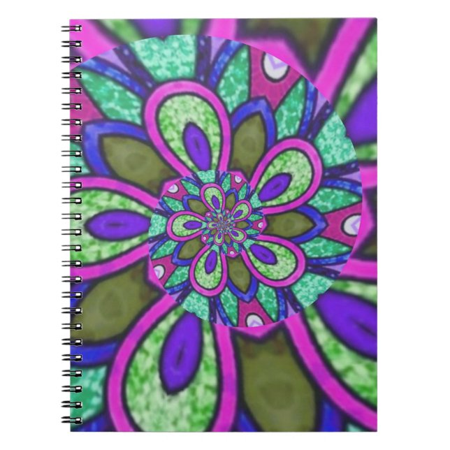  Mandala spiral  Notebook (Front)