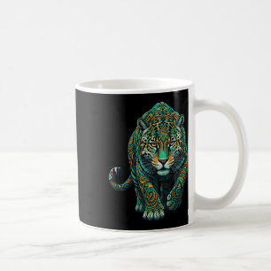 Mandala Spiritual Jaguar Zen Art Mindfulness Wisdo Coffee Mug