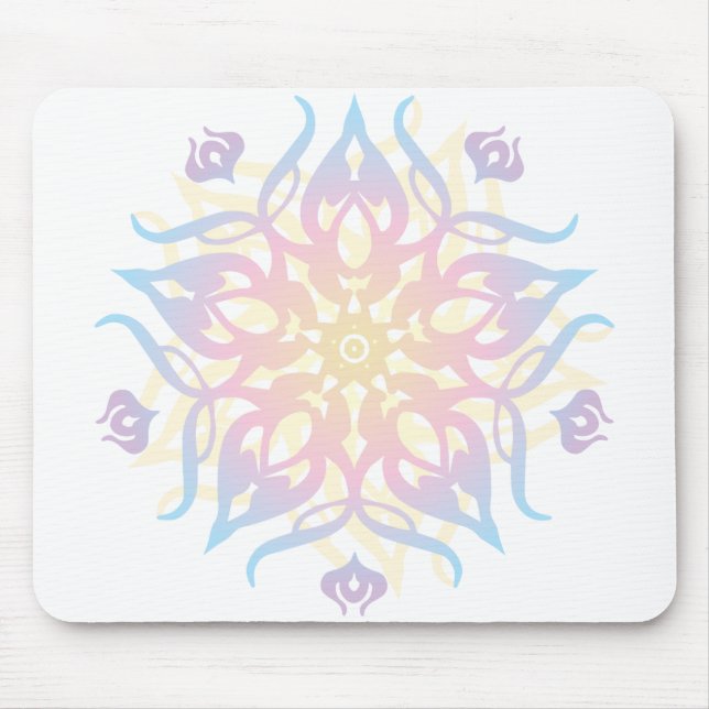 Mandala Sprite Burst Mouse Pad (Front)