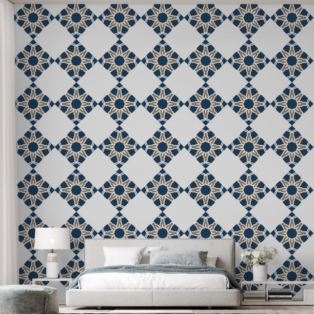 Mandala Square Boho Yoga Wallpaper (Bedroom)