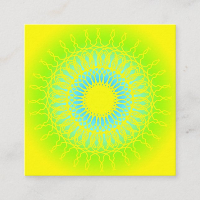 Mandala Square Business Card (Front)