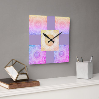 Mandala Square clock 