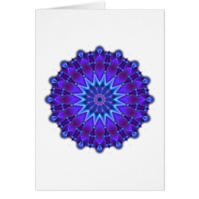 Mandala star in blue (Front)