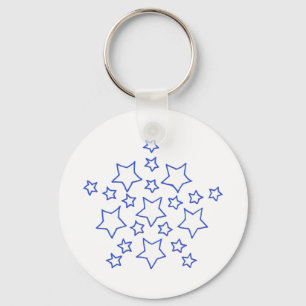 Mandala Star of stars pattern, key chains