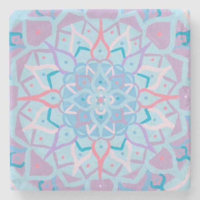 Mandala Stone Coaster (Front)