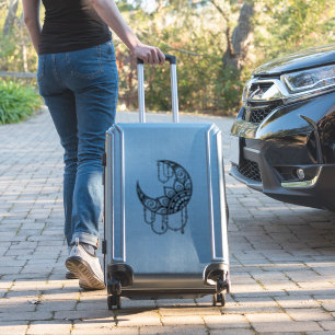 Mandala Style Crescent moon