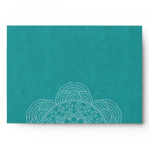 Mandala Summer Garden Wedding Chic Teal Green
