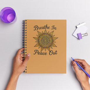 Mandala Sun Breathe In Peace Out Mindful Journal