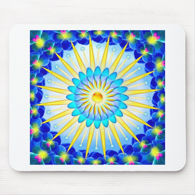 Mandala Sunshine Mouse Pad (Front)