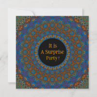 Mandala Surprise Party Invitation