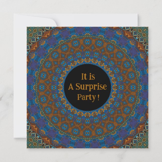 Mandala Surprise Party Invitation (Front)