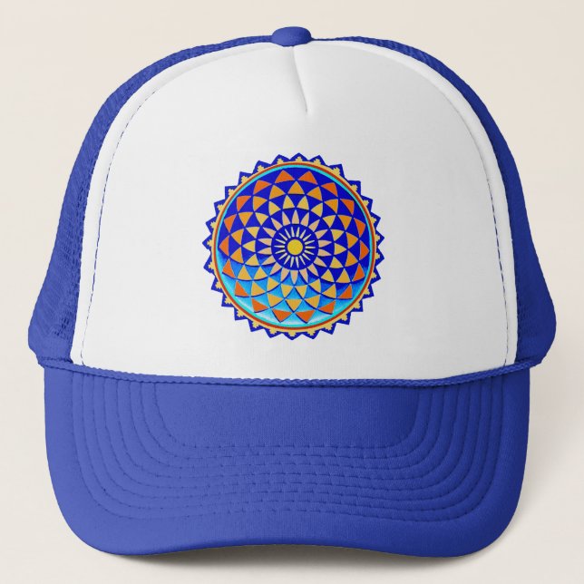 Mandala Symbol of Perfection Trucker Hat (Front)